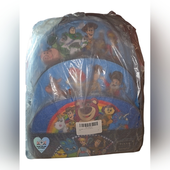 Loungefly Pixar Toy Story Movie Collab Triple Pocket Backpack 🎒 - Picture 6 of 6